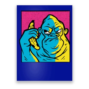 Angry Gorilla Banana Poster