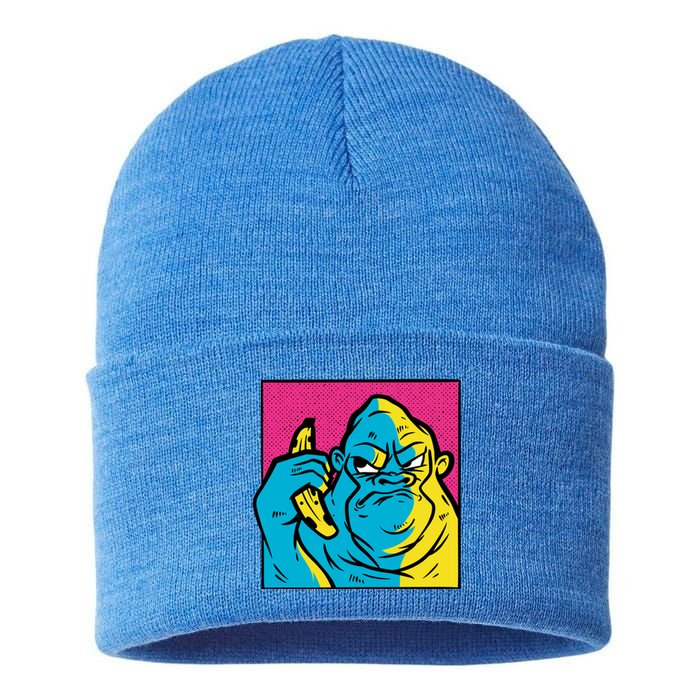 Angry Gorilla Banana Sustainable Knit Beanie