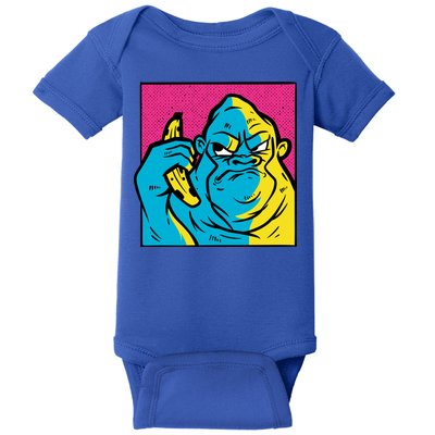 Angry Gorilla Banana Baby Bodysuit
