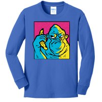 Angry Gorilla Banana Kids Long Sleeve Shirt