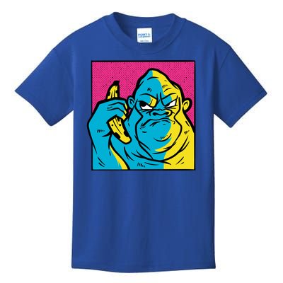 Angry Gorilla Banana Kids T-Shirt