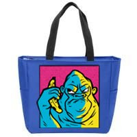 Angry Gorilla Banana Zip Tote Bag