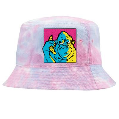 Angry Gorilla Banana Tie-Dyed Bucket Hat