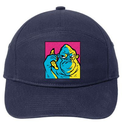 Angry Gorilla Banana 7-Panel Snapback Hat