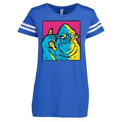 Angry Gorilla Banana Enza Ladies Jersey Football T-Shirt