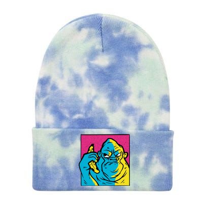 Angry Gorilla Banana Tie Dye 12in Knit Beanie