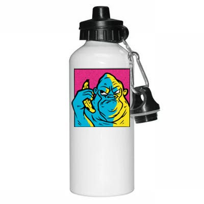 Angry Gorilla Banana Aluminum Water Bottle 