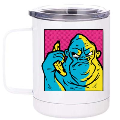 Angry Gorilla Banana 12 oz Stainless Steel Tumbler Cup