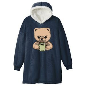 Angry Pomeranian Hooded Wearable Blanket