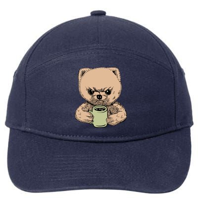 Angry Pomeranian 7-Panel Snapback Hat