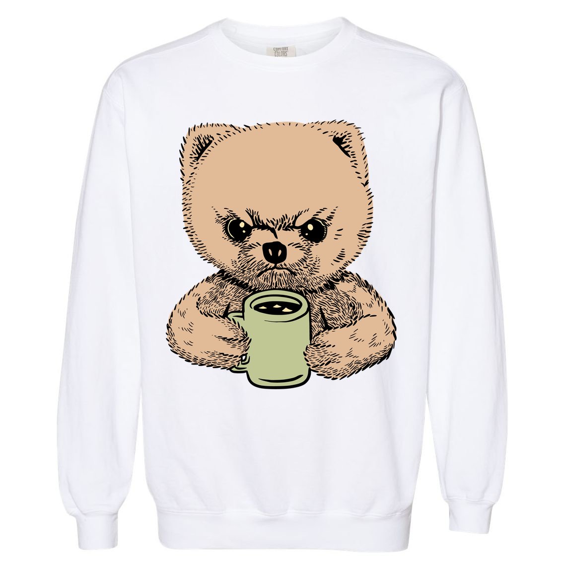 Angry Pomeranian Garment-Dyed Sweatshirt