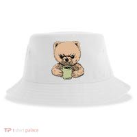 Angry Pomeranian Sustainable Bucket Hat