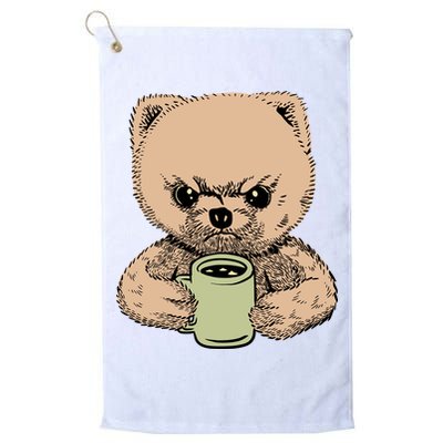 Angry Pomeranian Golf Towel