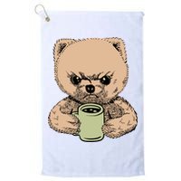 Angry Pomeranian Golf Towel