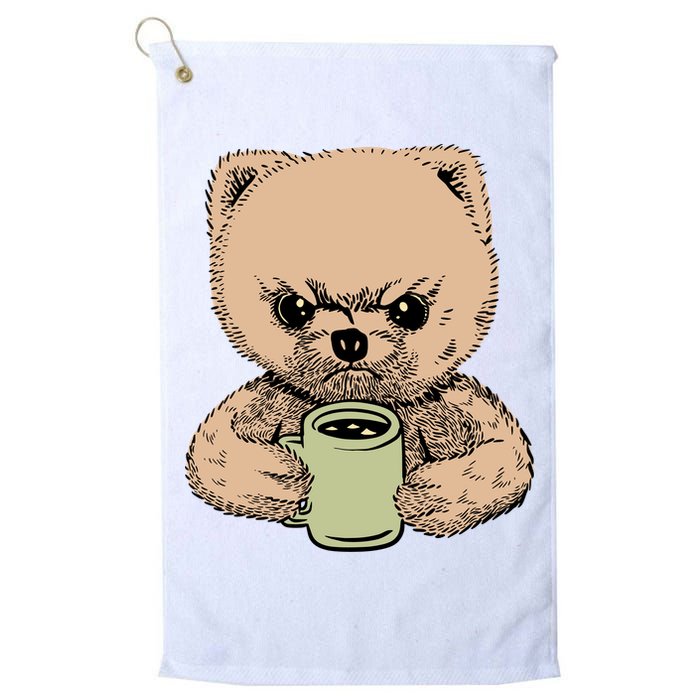 Angry Pomeranian Golf Towel