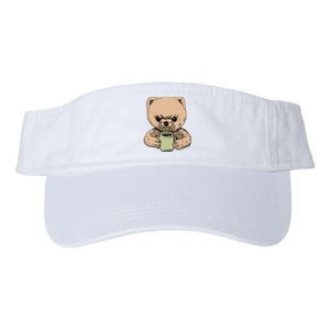 Angry Pomeranian Valucap Bio-Washed Visor