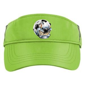 Angry Soccer Ball Adult Drive Performance Visor