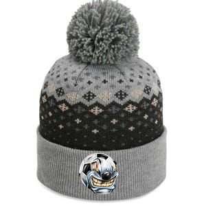 Angry Soccer Ball The Baniff Cuffed Pom Beanie