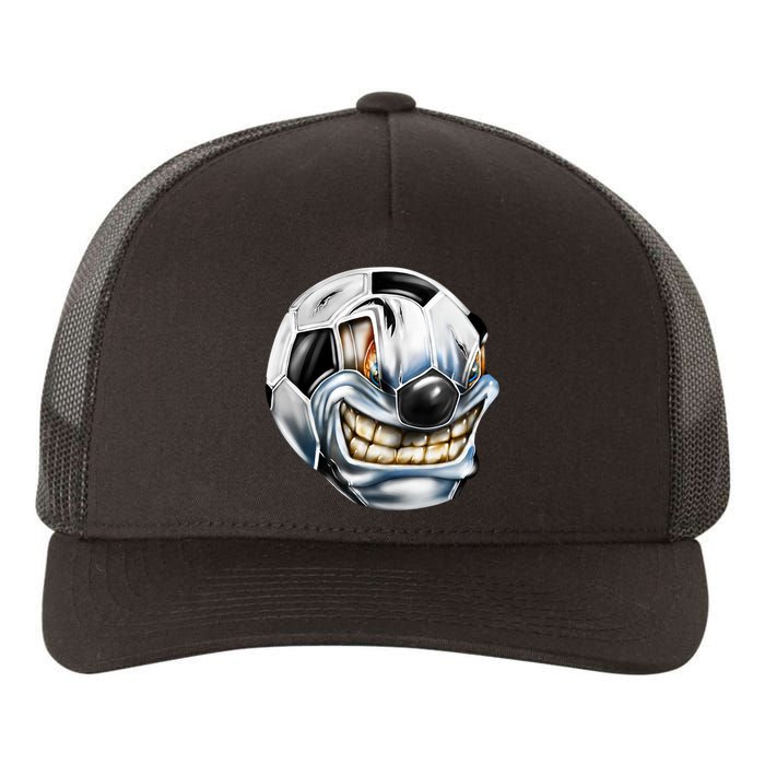 Angry Soccer Ball Yupoong Adult 5-Panel Trucker Hat