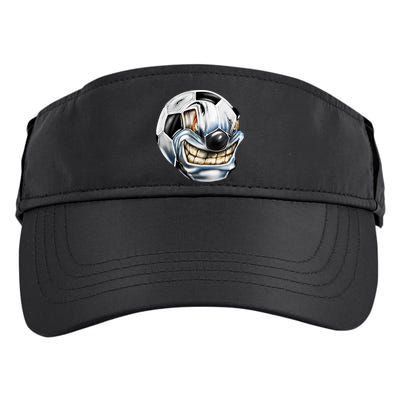 Angry Soccer Ball Adult Drive Performance Visor