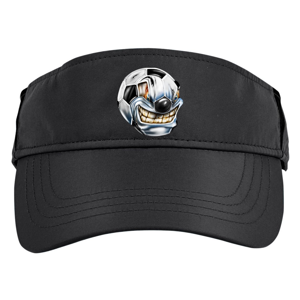 Angry Soccer Ball Adult Drive Performance Visor