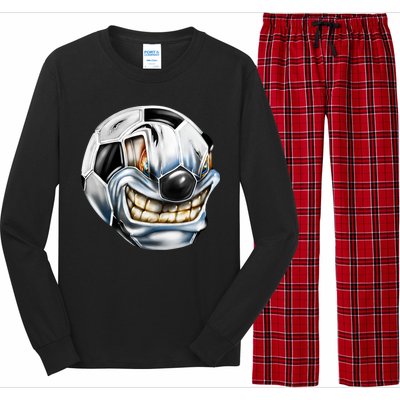 Angry Soccer Ball Long Sleeve Pajama Set