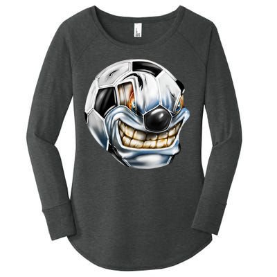 Angry Soccer Ball Women's Perfect Tri Tunic Long Sleeve Shirt