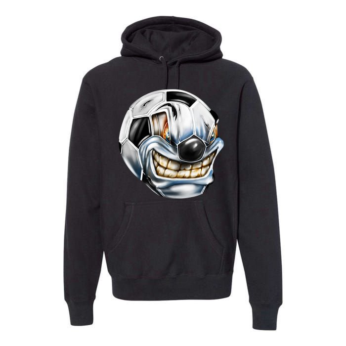 Angry Soccer Ball Premium Hoodie