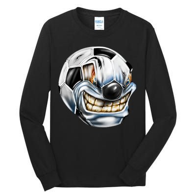 Angry Soccer Ball Tall Long Sleeve T-Shirt