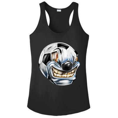 Angry Soccer Ball Ladies PosiCharge Competitor Racerback Tank