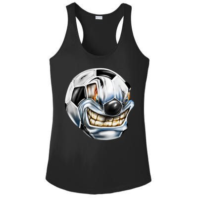 Angry Soccer Ball Ladies PosiCharge Competitor Racerback Tank