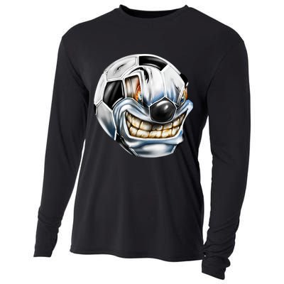 Angry Soccer Ball Cooling Performance Long Sleeve Crew