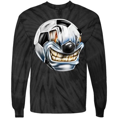 Angry Soccer Ball Tie-Dye Long Sleeve Shirt