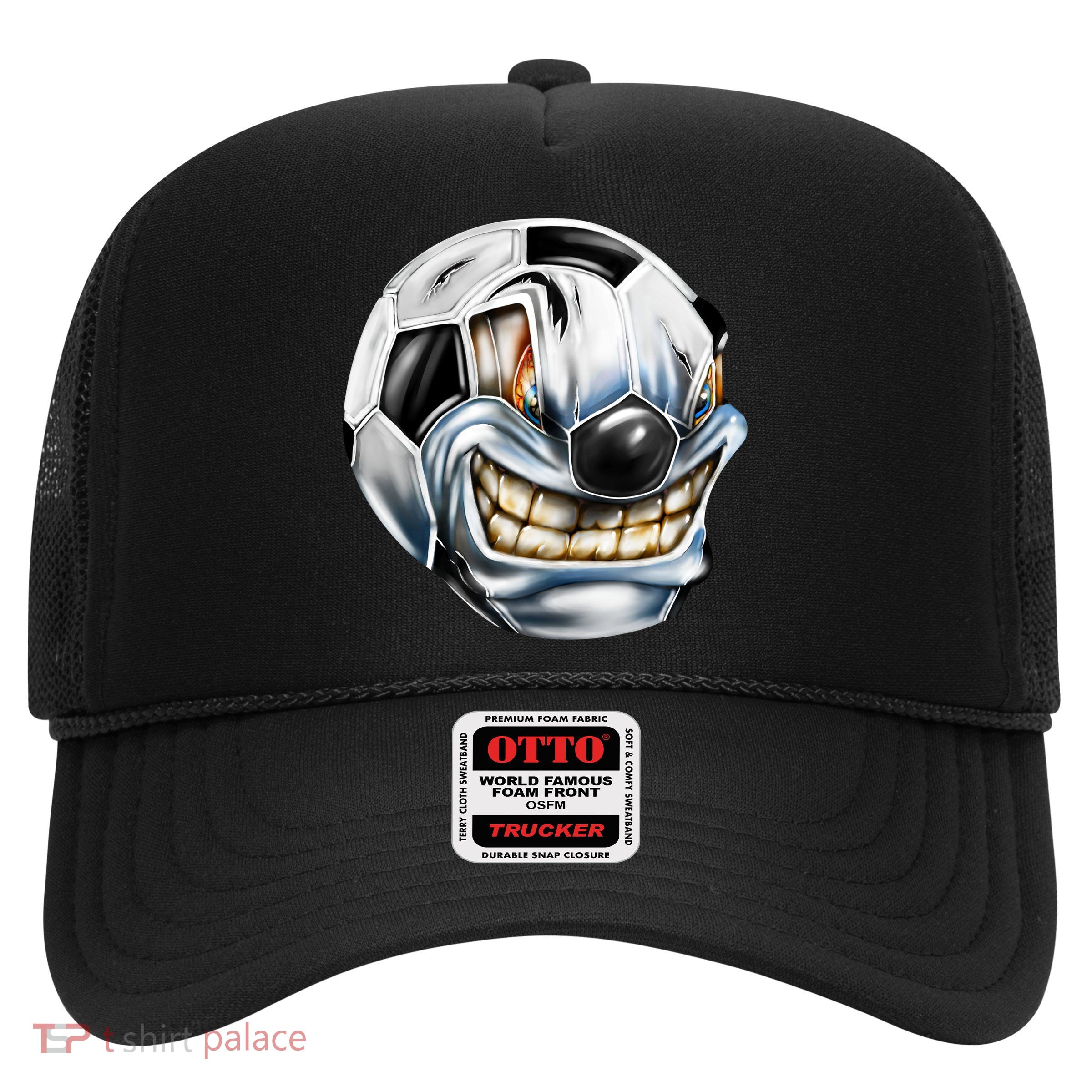 Angry Soccer Ball Trucker Hat