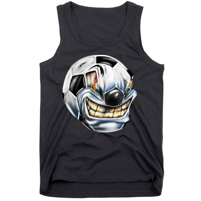 Angry Soccer Ball Tank Top