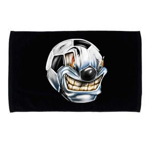 Angry Soccer Ball Microfiber Hand Towel