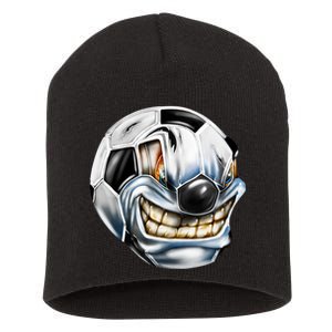 Angry Soccer Ball Short Acrylic Beanie