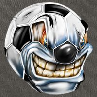Angry Soccer Ball Cotton Canvas Backpack