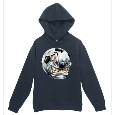 Angry Soccer Ball Urban Pullover Hoodie