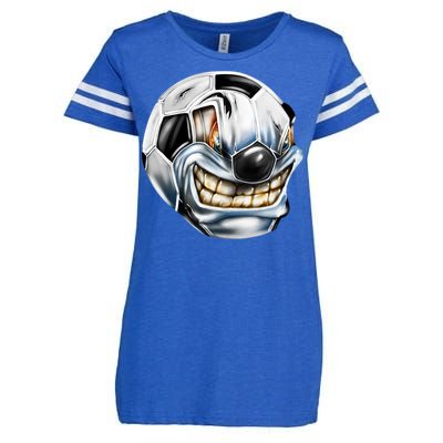 Angry Soccer Ball Enza Ladies Jersey Football T-Shirt