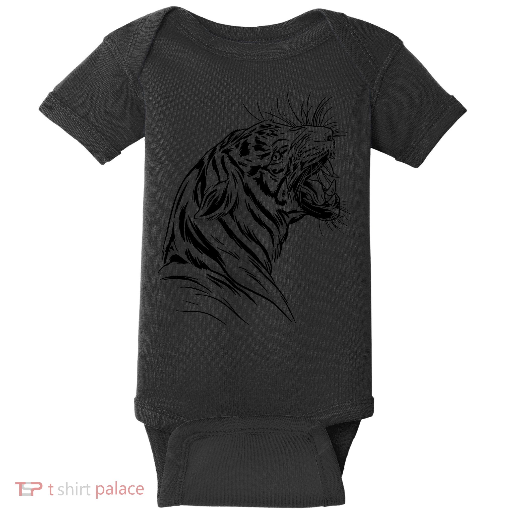 Angry Tiger Baby Bodysuit