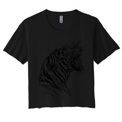 Angry Tiger Crop Top
