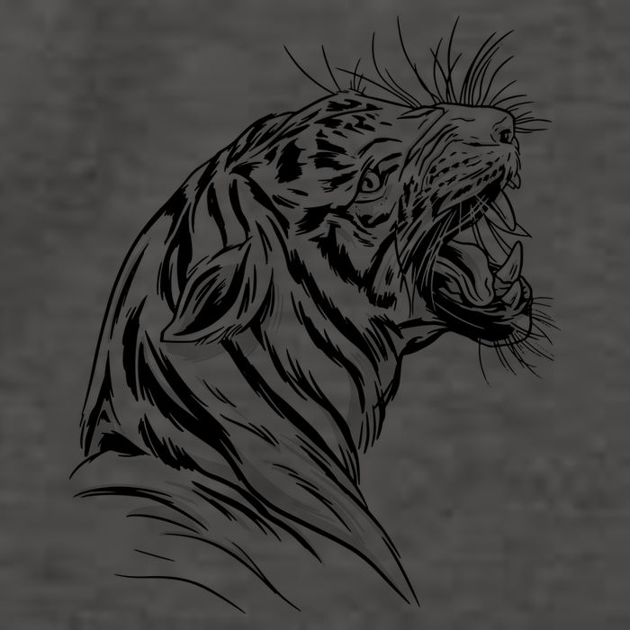 Angry Tiger Vector Backpack