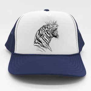 Angry Tiger Trucker Hat