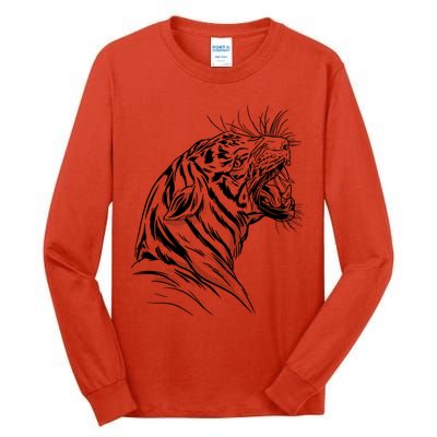 Angry Tiger Tall Long Sleeve T-Shirt