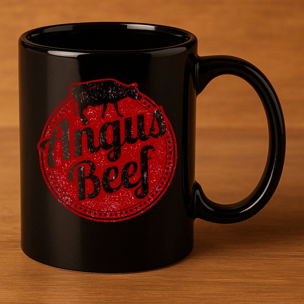 Angus Beef 11oz C Handle Ceramic Mug