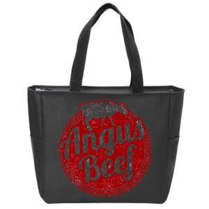 Angus Beef Zip Tote Bag