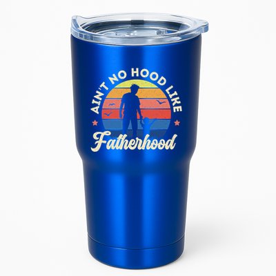 Ain't No Hood Like Fatherhood Retro Vintage Design Gift Tumbler