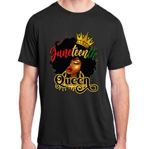 Afro Natural Hair Juneteenth Queen African American Adult ChromaSoft Performance T-Shirt