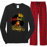 Afro Natural Hair Juneteenth Queen African American Long Sleeve Pajama Set